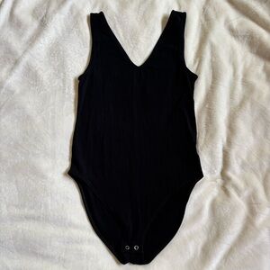 GAP Black Tank V-Neck Bodysuit Size XS